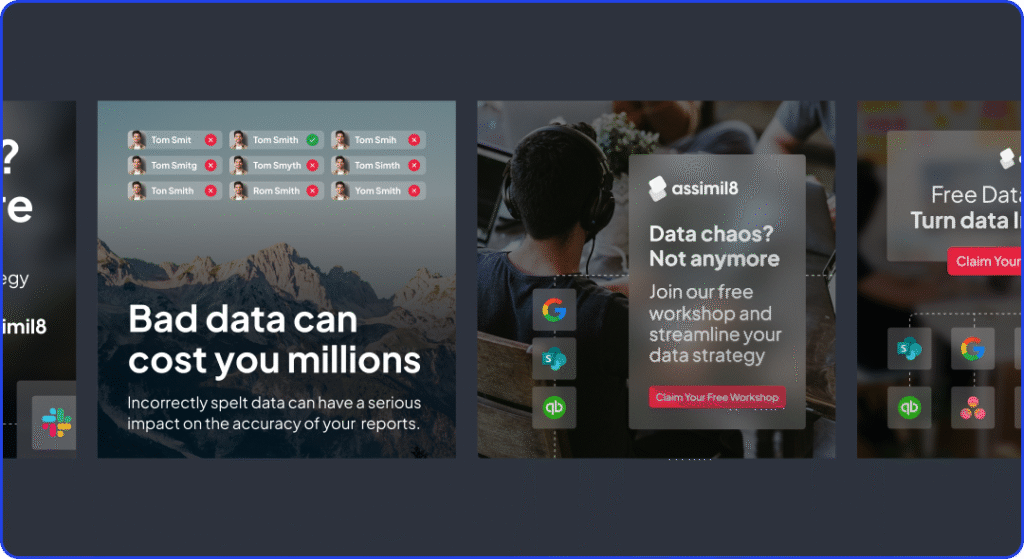 Social Media Posts Designed Using Their Design Subscription For SaaS