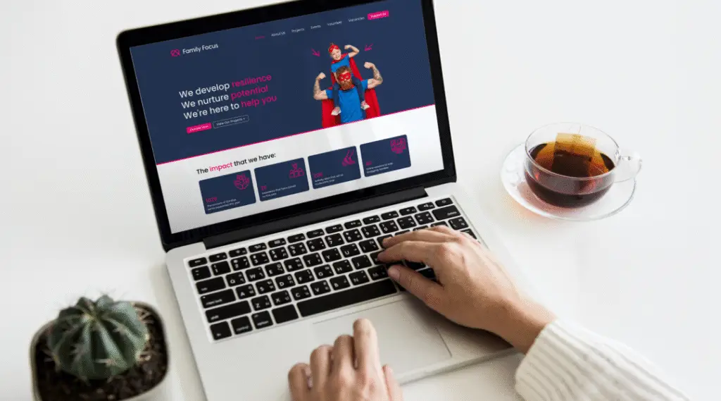 Website Design Subscription Cover Image Of Our Charity Client's Website Design