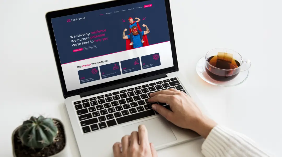 Website Design Subscription Cover Image Of Our Charity Client's Website Design