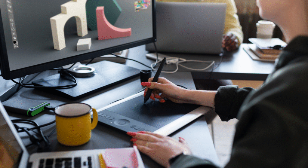 Cover photo of a designer of our monthly design subscription